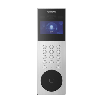 Videointerfon TCP/IP pentru blocuri si spatii birouri, 4.3`` touch screen, 2x 2MP, Recunoastere faciala, Card, Alarma - HIKVISION Videointerfon TCP/IP pentru blocuri si spatii birouri, 4.3`` touch screen, 2x 2MP, Recunoastere faciala, Card, Alarma - HIKVISION