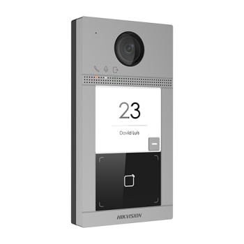Panou exterior videointerfon TCP/IP pentru 1 familie, Wi-Fi 2.4GHz, control acces integrat - HIKVISION Panou exterior videointerfon TCP/IP pentru 1 familie, Wi-Fi 2.4GHz, control acces integrat - HIKVISION