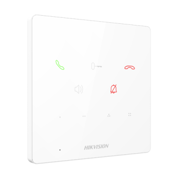 Post interior interfon TCP/IP, 9 butoane, PoE, Alarma IN, ALB - HIKVISION Post interior interfon TCP/IP, 9 butoane, PoE, Alarma IN, ALB - HIKVISION