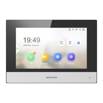Monitor videointerfon Touch Screen TFT LCD 7 inch, conectare 2 fire, Wifi - HIKVISION Monitor videointerfon Touch Screen TFT LCD 7 inch, conectare 2 fire, Wifi - HIKVISION