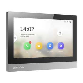 Monitor videointerfon TCP/IP, TFT 7 inch touch screen, WiFi, PoE, Alarma IN - HIKVISION Monitor videointerfon TCP/IP, TFT 7 inch touch screen, WiFi, PoE, Alarma IN - HIKVISION