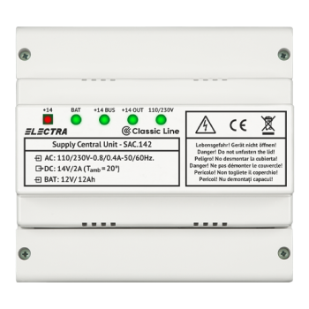 Sursa de alimentare in comutatie cu back-up SAC 142 - ELECTRA Sursa de alimentare in comutatie cu back-up SAC 142 - ELECTRA