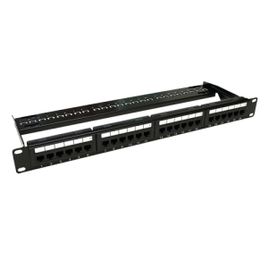 Patch Panel 1U, UTP cat6A, 24 porturi RJ45 - ASYTECH Networking