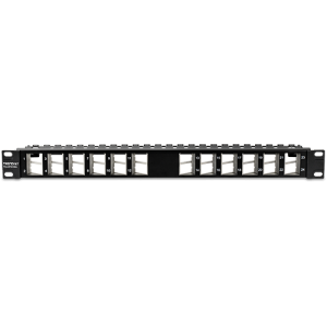 Patch Panel ecranat 24 porturi blank keystone inclinate 1U - TRENDnet
