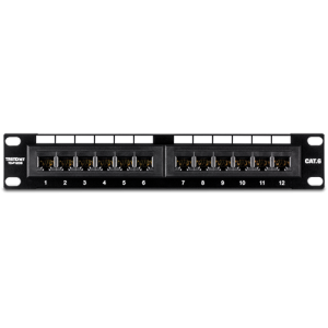 Patch Panel 12 porturi RJ45 UTP 10``, Cat6 - TRENDnet