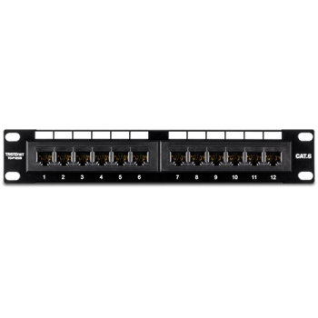 Patch Panel 12 porturi RJ45 UTP 10``, Cat6 - TRENDnet Patch Panel 12 porturi RJ45 UTP 10``, Cat6 - TRENDnet