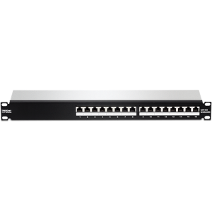 Patch Panel 16 porturi RJ45 UTP, Cat6a, Ecranat, 1U - TRENDnet