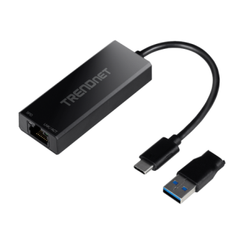 Adaptor USB-C 3.1 la RJ45 2.5G, adaptor USB-A - TRENDnet Adaptor USB-C 3.1 la RJ45 2.5G, adaptor USB-A - TRENDnet