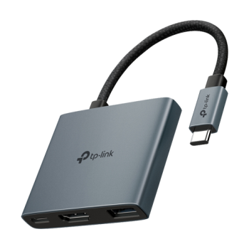 Hub USB-C 3-in-1, 1 x USB-C PD 100W, 1 x USB-A 5Gbps, 1 x HDMI 4K@60Hz - TP-Link Hub USB-C 3-in-1, 1 x USB-C PD 100W, 1 x USB-A 5Gbps, 1 x HDMI 4K@60Hz - TP-Link