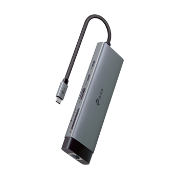 Hub USB-C 9-in-1, Power Delivery 100W, HDMI, Cititor carduri, Transfer date, RJ45 - TP-Link