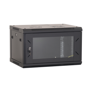 Rack perete 6U 19`` 600x450, capacitate incarcare 80 Kg, negru - ASYTECH Networking
