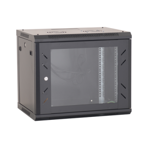 Rack perete 9U 19'' 600x450, capacitate incarcare 80 Kg, negru - ASYTECH Networking