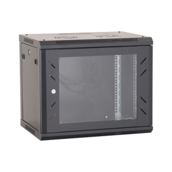 Rack perete 9U 19`` 600x600, capacitate incarcare 80 Kg, negru - ASYTECH Networking