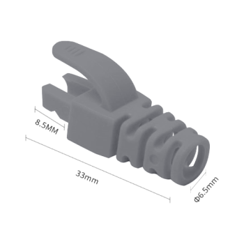 Manson protectie mufa RJ45, gri (100buc) Manson protectie mufa RJ45, gri (100buc)