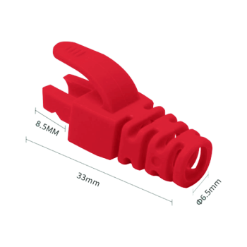 Manson protectie mufa RJ45 rosu (100buc)