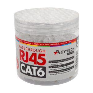 Mufa RJ-45 UTP Cat.6 EZ Passthrough, 50? (100 buc)