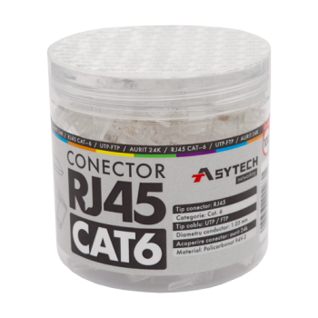 Mufa RJ-45 UTP Cat.6 (100 buc) Mufa RJ-45 UTP Cat.6 (100 buc)