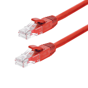 Patch cord Gigabit UTP cat6, LSZH, 0.25m, rosu - ASYTECH Networking