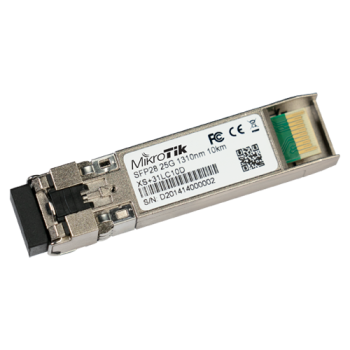 Modul SFP/SFP+/SFP28, 1/10/25G, SM, 10Km, 1310nm, Dual LC-connector - MikroTik