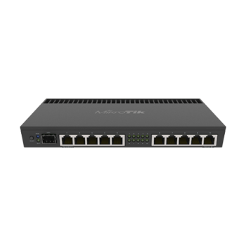 Router 10 x Gigabit, 1 x SFP+ 10Gbps, 1 x PoE, RouterOS L5, 1U - Mikrotik