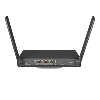 hAP ac?, 5 x Gigabit, 1 x PoE, 802.11b/g/n 2.4Ghz, 802.11ac 5Ghz, antene externe 3dBi 2.4GHz, 5.5dBi 5GHz - MikroTik hAP ac?, 5 x Gigabit, 1 x PoE, 802.11b/g/n 2.4Ghz, 802.11ac 5Ghz, antene externe 3dBi 2.4GHz, 5.5dBi 5GHz - MikroTik