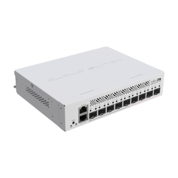 Switch L3, 5 x SFP 1G, 4 x SFP+ 10G, 1 x RJ45 1G, PoE In af/at, 1U - Mikrotik