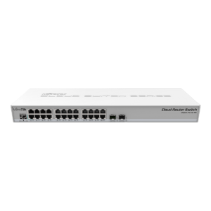 Management Switch 24 x Gigabit, 2 x SFP+, 1U - Mikrotik
