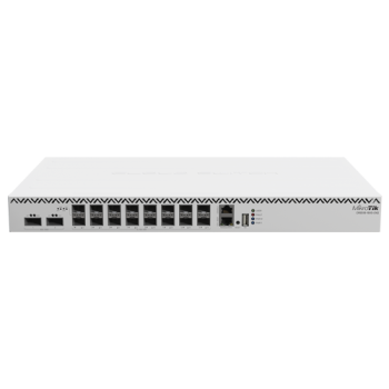 Switch 2 x QSF28 100G, 16 x SFP28 25G, 2 x RJ45 100 Mbps, 1U - MikroTik