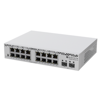 Cloud Smart Switch, 16 x Gigabit, 2 x SFP+ 10Gbps, 1U - Mikrotik