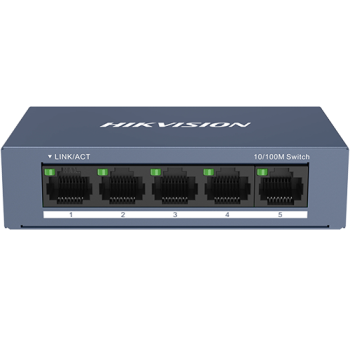 Switch L2, 5 x RJ45 10/100 Mbps, Unmanaged - HIKVISION