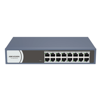Switch L2, 16 x RJ45 10/100 Mbps, Unmanaged - HIKVISION Switch L2, 16 x RJ45 10/100 Mbps, Unmanaged - HIKVISION