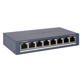 Switch L2, 8 x RJ45 1G, Unmanaged - HIKVISION