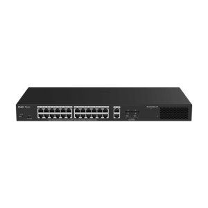 Switch L2, 24 x RJ45 1G PoE+, 2 x RJ45 1G, 2 x SFP 1G, Cloud Management - Ruijie Reyee