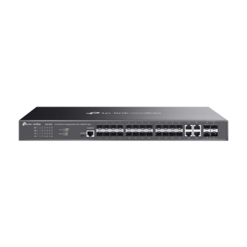 Switch L2+, 20 x SFP 1G, 4 x SFP+ 10G, 4 x combo SFP/RJ45 1G, Sursa 1+1, Management  - TP-Link Omada
