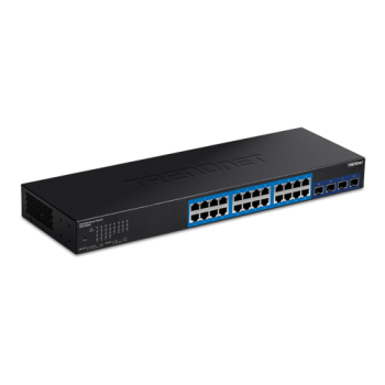 Switch Web Smart Management 24 porturi Gigabit, 4 porturi SFP+ 10G - TRENDnet Switch Web Smart Management 24 porturi Gigabit, 4 porturi SFP+ 10G - TRENDnet