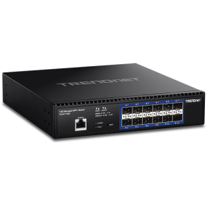 Switch 12 porturi SFP+ 1/10G, 1 x consola RJ45, management, 1U - TRENDnet
