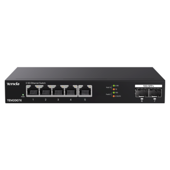 Switch 5 x RJ45 2.5G, 2 x SFP+ 10G - TENDA