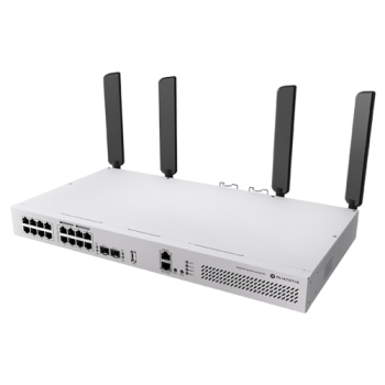 Switch L3, Wi-Fi 6 Dual-Band, 8 x RJ45 1G PoE, 8 x RJ45 1G, 2 x SFP+ 10G, 2 x AC, 1U - MikroTik