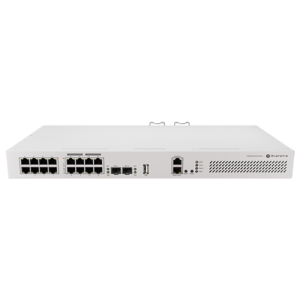 Switch 8 x RJ45 Gigabit PoE af/at, 10 x RJ45 Gigabit, 2 x SFP+ 10G, NAND, 1U - MikroTik