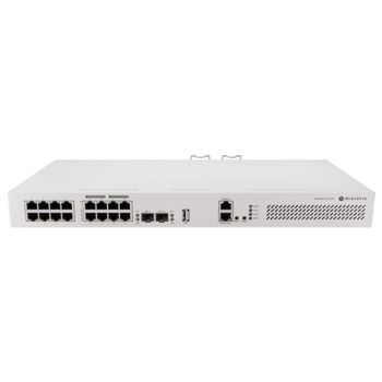 Switch 8 x RJ45 Gigabit PoE af/at, 10 x RJ45 Gigabit, 2 x SFP+ 10G, NAND, 1U - MikroTik Switch 8 x RJ45 Gigabit PoE af/at, 10 x RJ45 Gigabit, 2 x SFP+ 10G, NAND, 1U - MikroTik