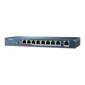 Switch 8 porturi PoE, 1 port uplink- HIKVISION