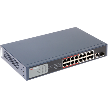 Switch 16 porturi PoE, 2 porturi uplink - HIKVISION Switch 16 porturi PoE, 2 porturi uplink - HIKVISION