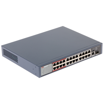 Switch 24 porturi PoE, 2 porturi uplink - HIKVISION Switch 24 porturi PoE, 2 porturi uplink - HIKVISION