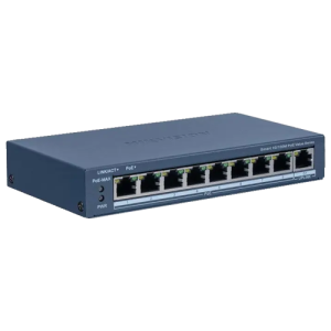 Switch 8 porturi PoE, 1 port uplink RJ45, Management - HIKVISION