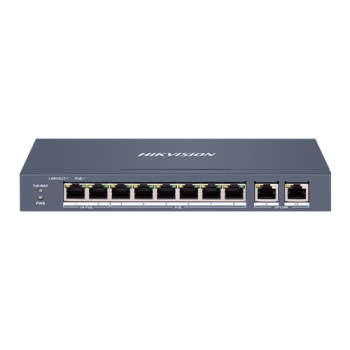 Switch 8 porturi 100 Mbps, PoE at/bf/bt, Smart Management - HIKVISION