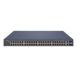 Switch 48 porturi Gigabit PoE, 2 porturi Gigabit RJ45, 2 x SFP, SMART Management - HIKVISION