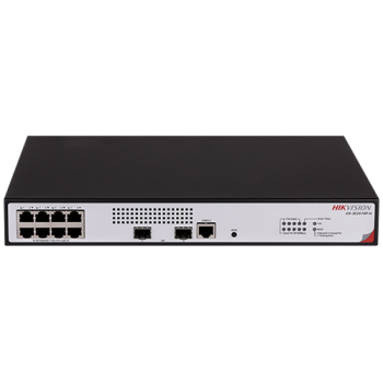 Switch L2+, 8 x RJ45 1G PoE 802.3af/at, 2 x SFP 1G, Management, 1U - HIKVISION Switch L2+, 8 x RJ45 1G PoE 802.3af/at, 2 x SFP 1G, Management, 1U - HIKVISION