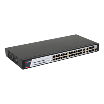 Switch 24 porturi PoE 1000Mbps, 370W, 4 porturi RJ45/SFPGigabit combo, management - HIKVISION Switch 24 porturi PoE 1000Mbps, 370W, 4 porturi RJ45/SFPGigabit combo, management - HIKVISION