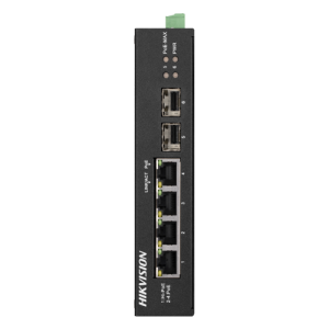 Switch 4 porturi Gigabit PoE, 2 porturi uplink SFP - HIKVISION