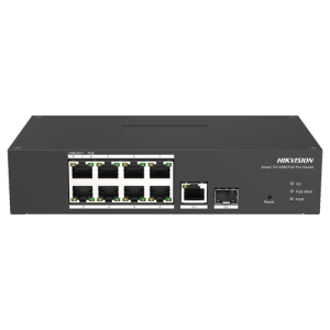 Switch Smart managed 8 porturi PoE, 2 porturi uplink SFP/RJ45 - HIKVISION